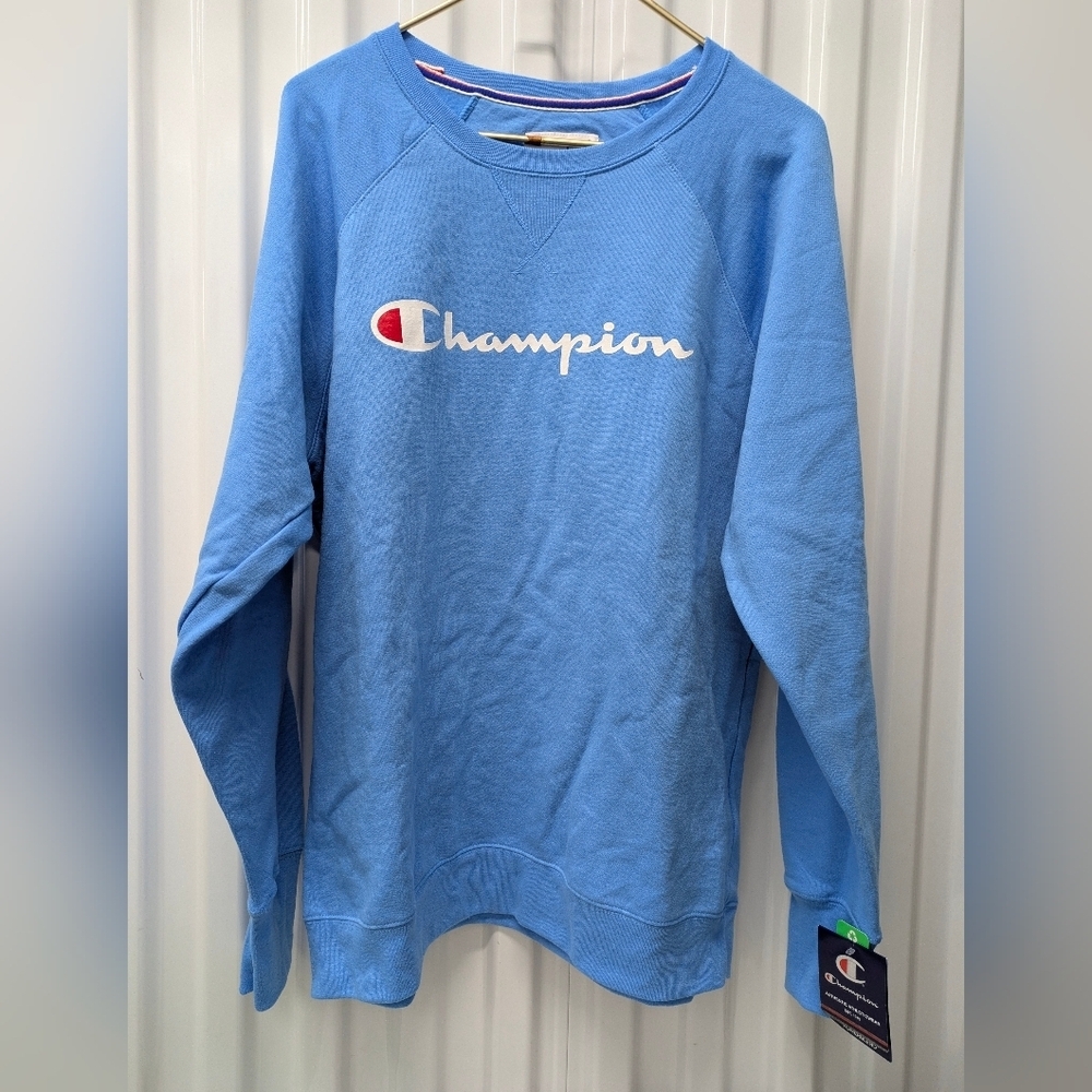 Champion Light Blue Crewneck Sweatshirt